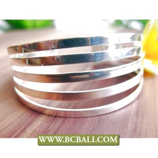 Cuff  Bracelets Siver Alpaka Bali